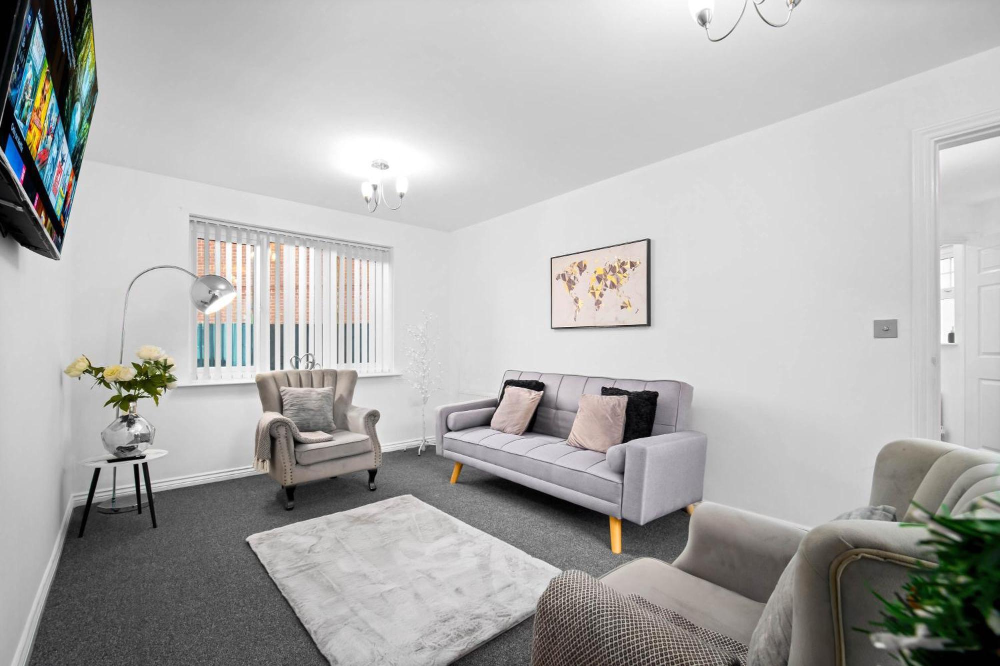 Harmony House 3 Bedroom New Build For Families, Contractors, Black Country Museum Sleeps 6 Tipton Exterior foto